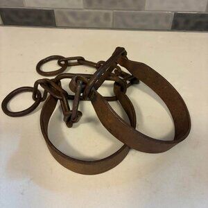 Antique Wrought Iron Horse Shackles